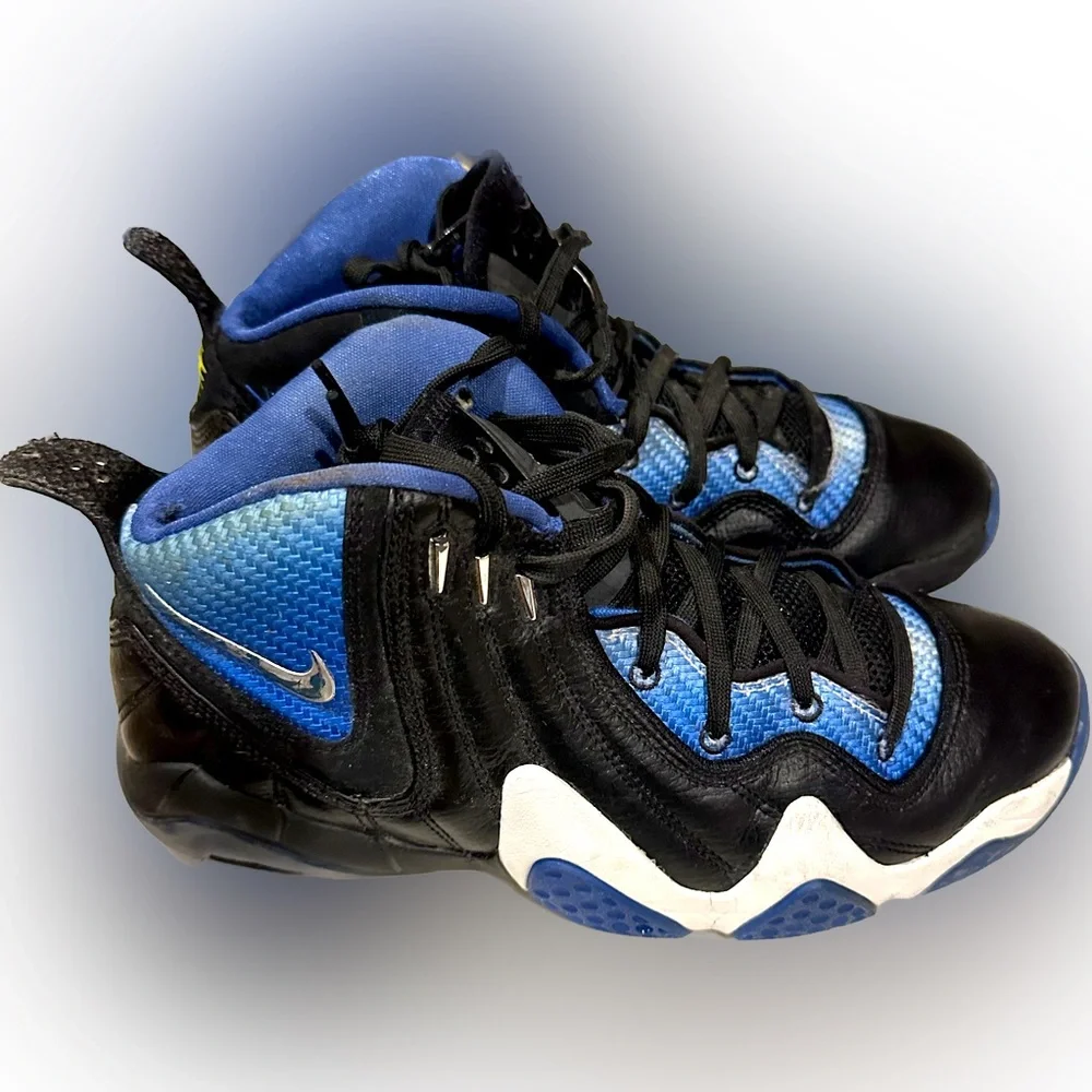 VTG NIKE Y2K ZOOM AIR BASKETBALL SHOE 7.5 LEATHER MULTI AWESOME SOLE NICE SPORTS - Picture 3 of 6